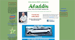 Desktop Screenshot of aladdinlimousines.net